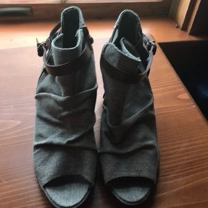 Super cute open toe ankle boots